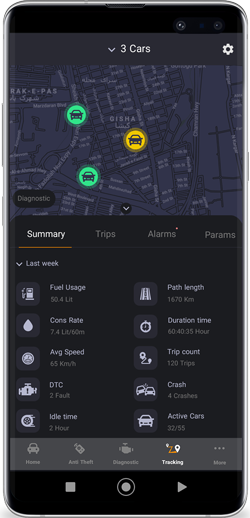Tracking Mobile Interface